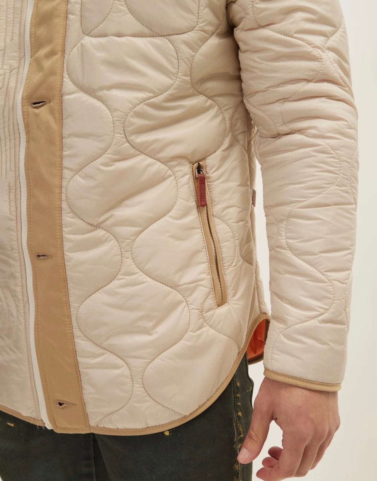 Ron Tomson Light Padded Zipper-Up Coat