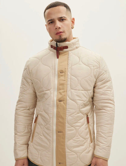 Ron Tomson Light Padded Zipper-Up Coat
