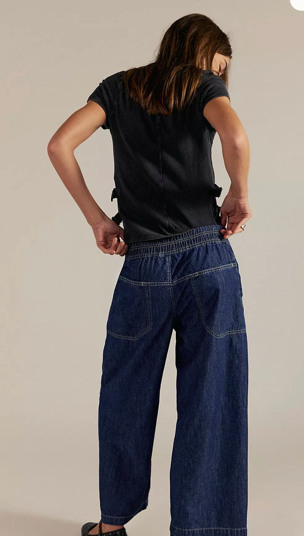 FP Easy Peasy Pull On cotton jeans