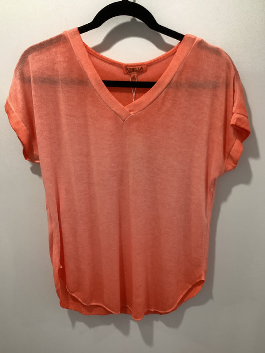 CL Vneck t-shirt scalloped hem