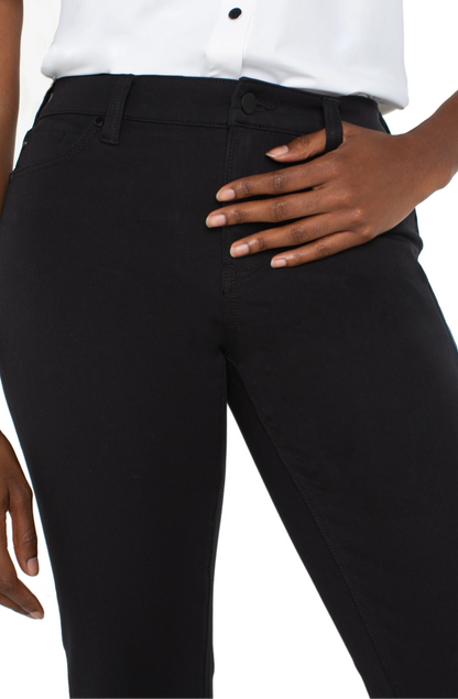 Liverpool Hannah Cropped Flare Black