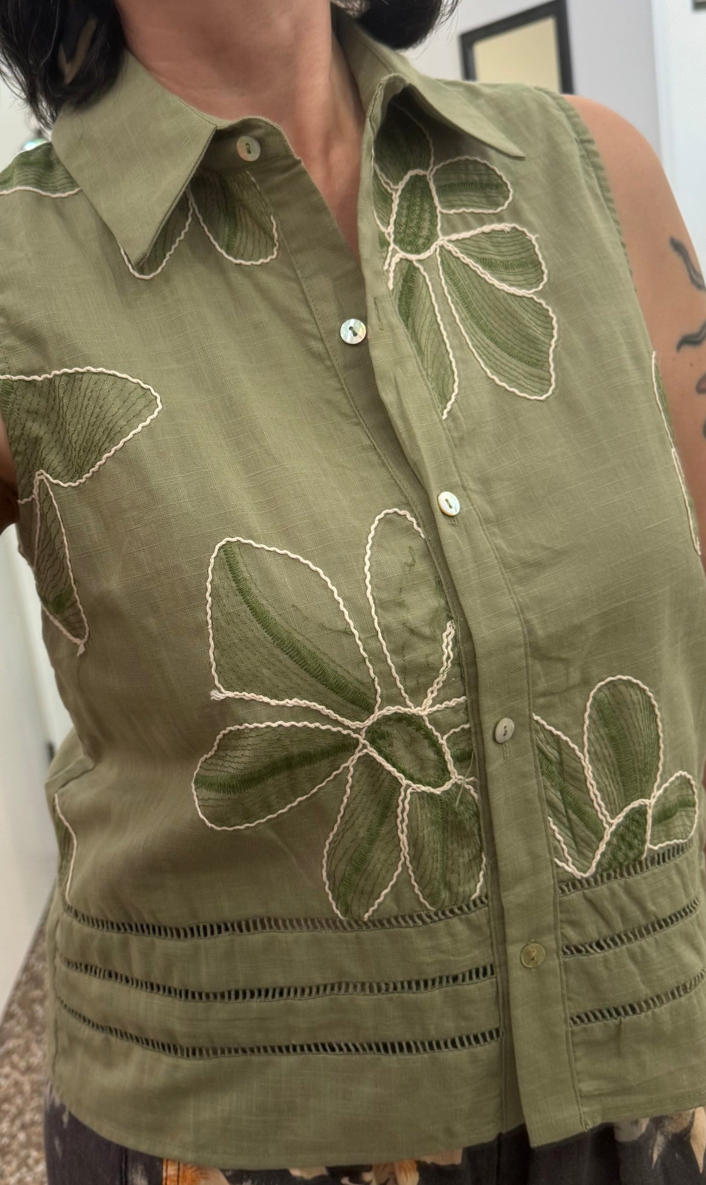 Papillon Cotton Sage Tank