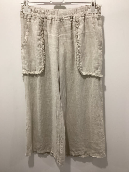 CL Linen Fray Crop Pants