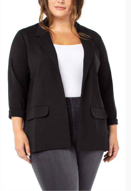 Liverpool Plus boyfriend blazer black