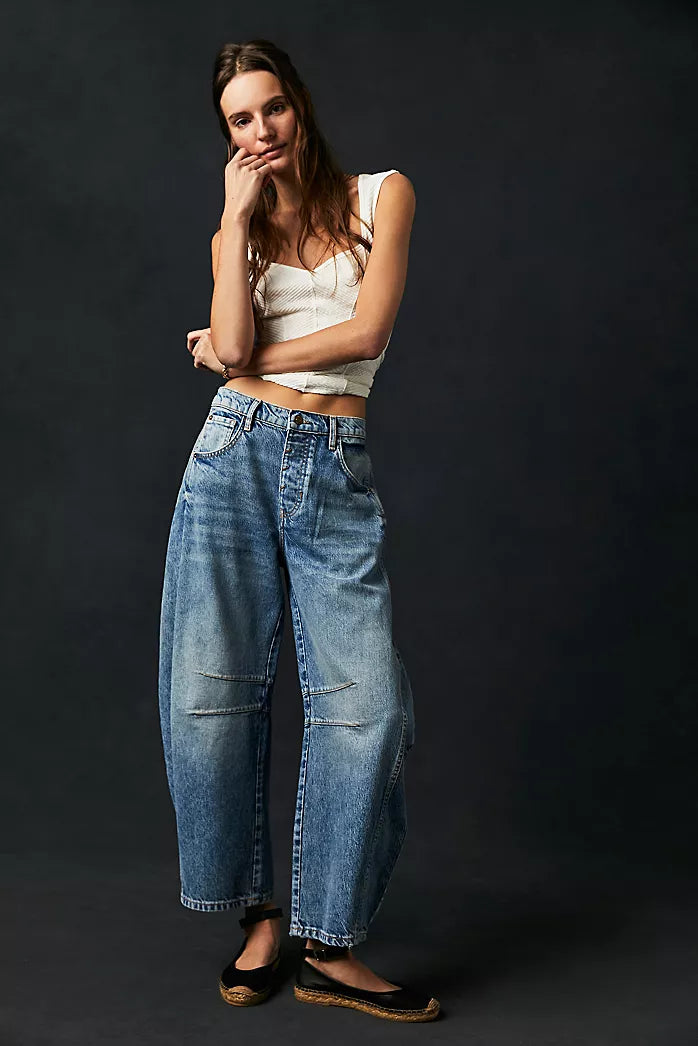 FP deep end barrel jeans