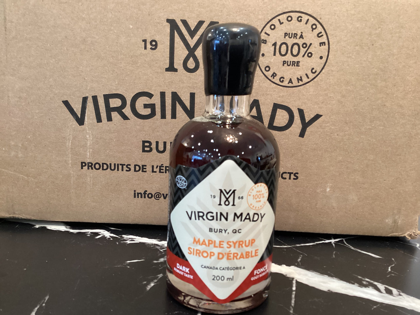 Virgin Mady organic maple syrup