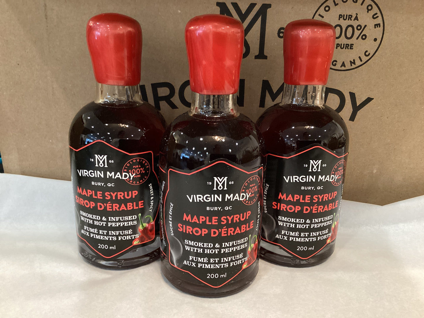 Virgin Mady organic specialty maple syrup