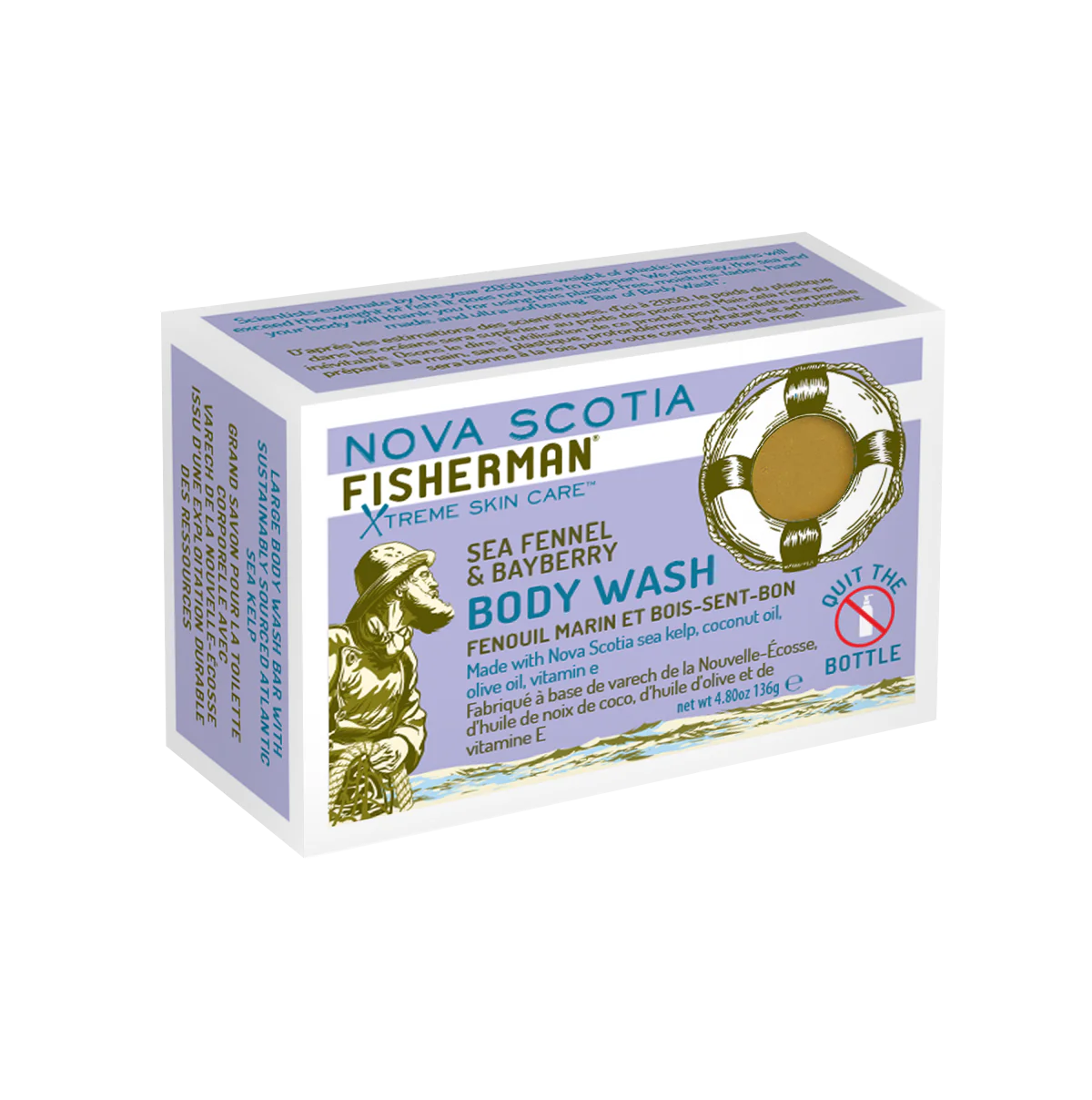 Nova Scotia Fisherman body wash sea fennel & bayberry