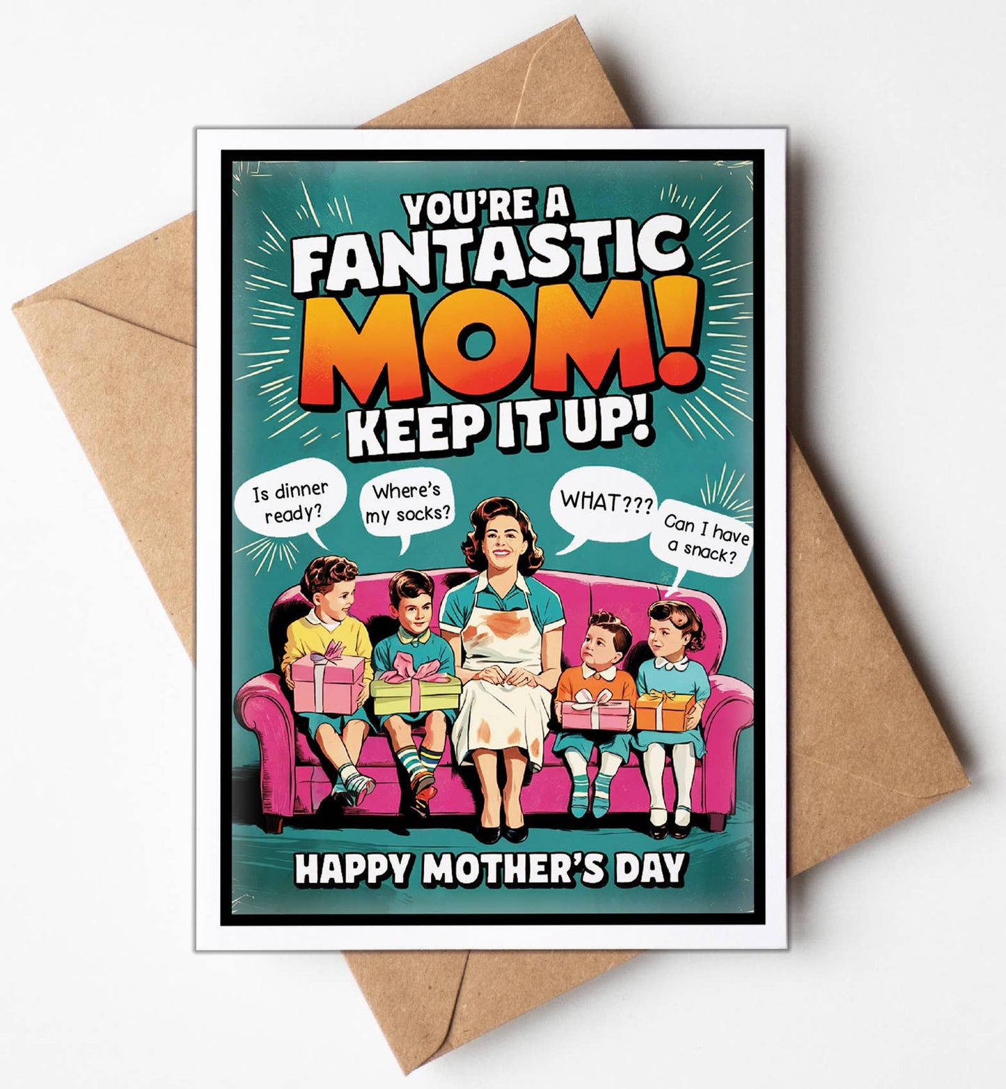 Funny Mothers Day Cards & Display Stand | Mothers Day Gifts