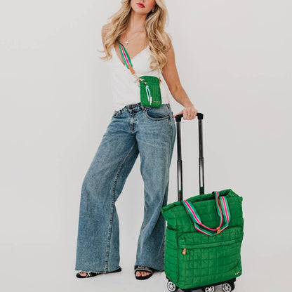 Pretty Simple Quilted Tote Roller Bag