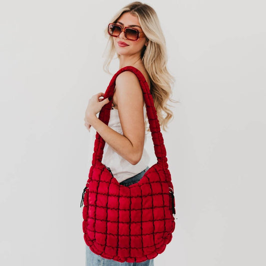 Pretty simple Carmen Quilted Hobo Tote Bag