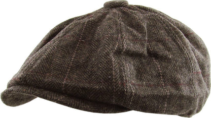 Herringbone Button Ascot hat