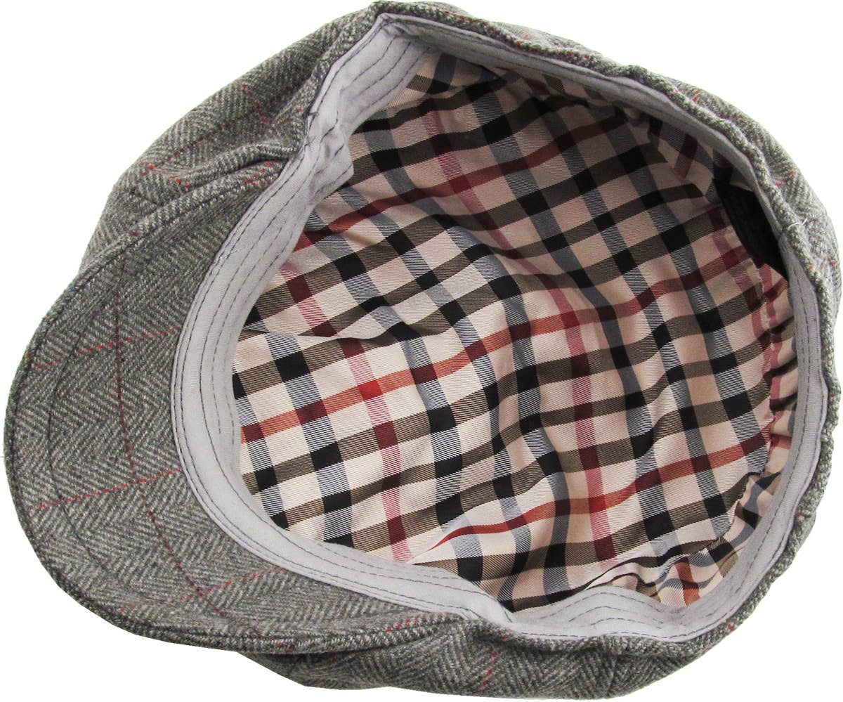Herringbone Button Ascot hat