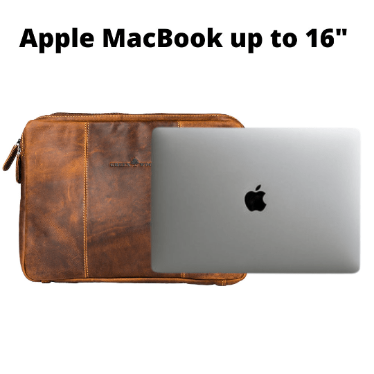 Green Wood Leather Laptop Cases/Sleeve - MacBook Pro/Air sleeve