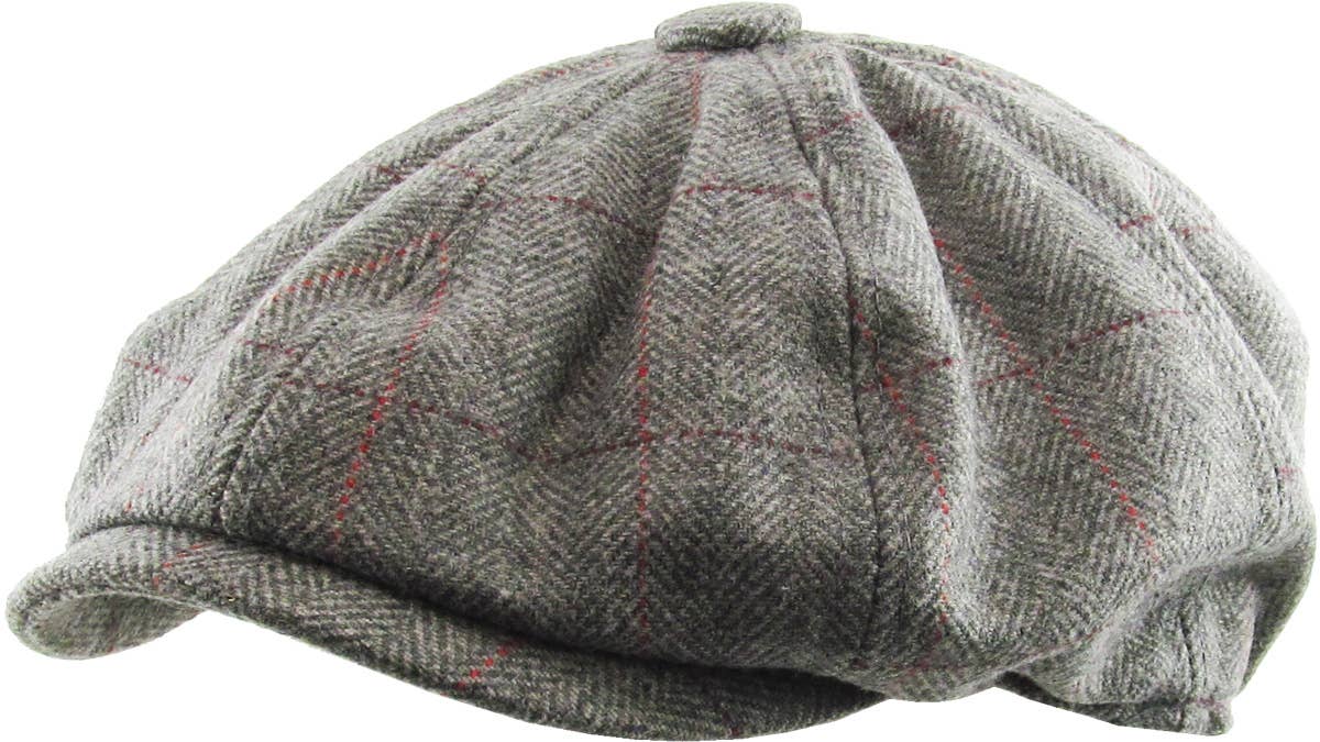 Herringbone Button Ascot hat