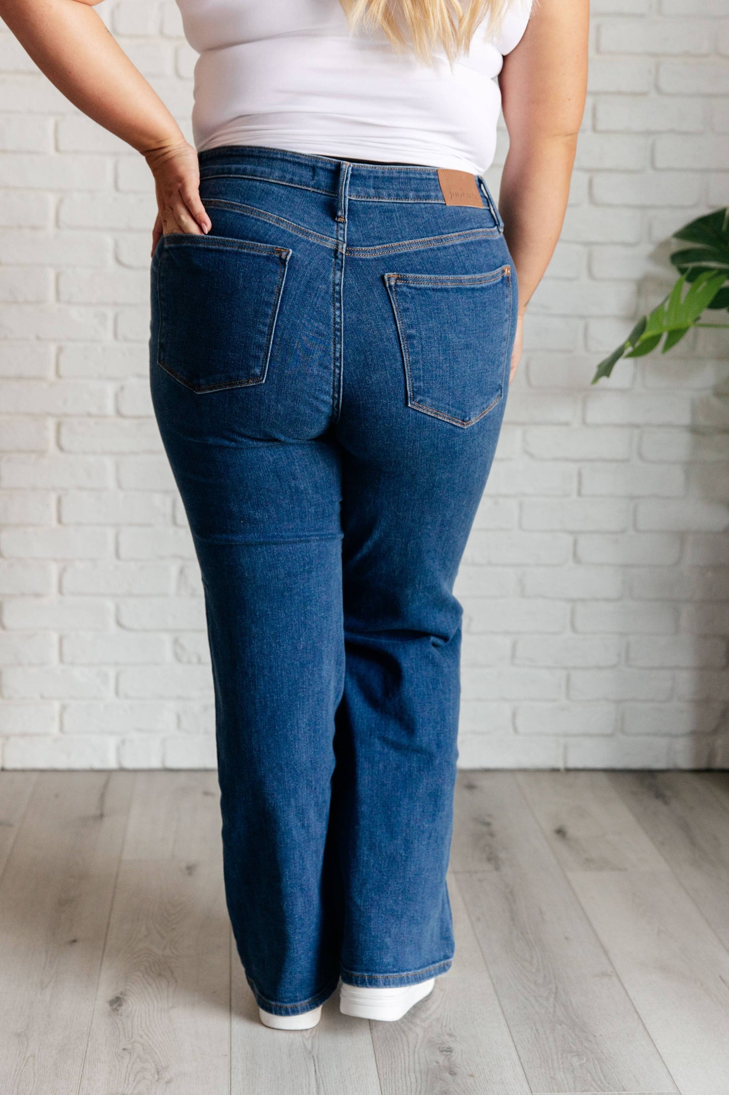 Judy Blue 82553 High Rise Vintage Wide Leg Jeans