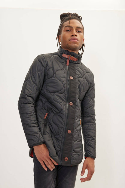 Ron Tomson Light Padded Zipper-Up Coat