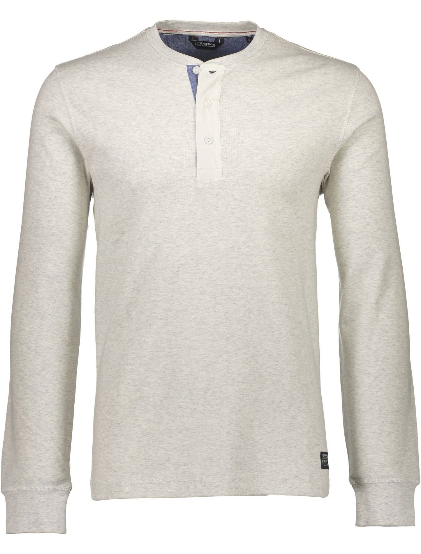 Lindbergh Ribbed Henley long sleeve