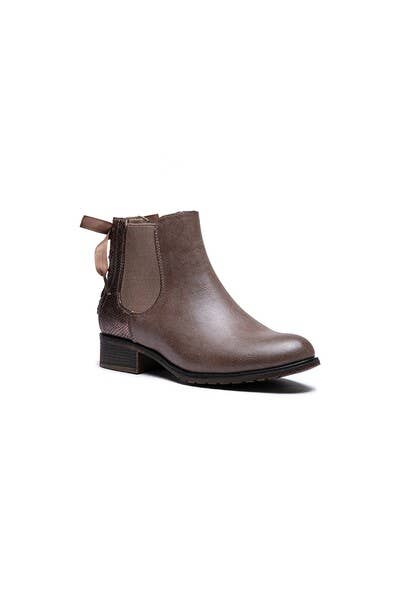Lady Glory Python Print Chelsea Boots
