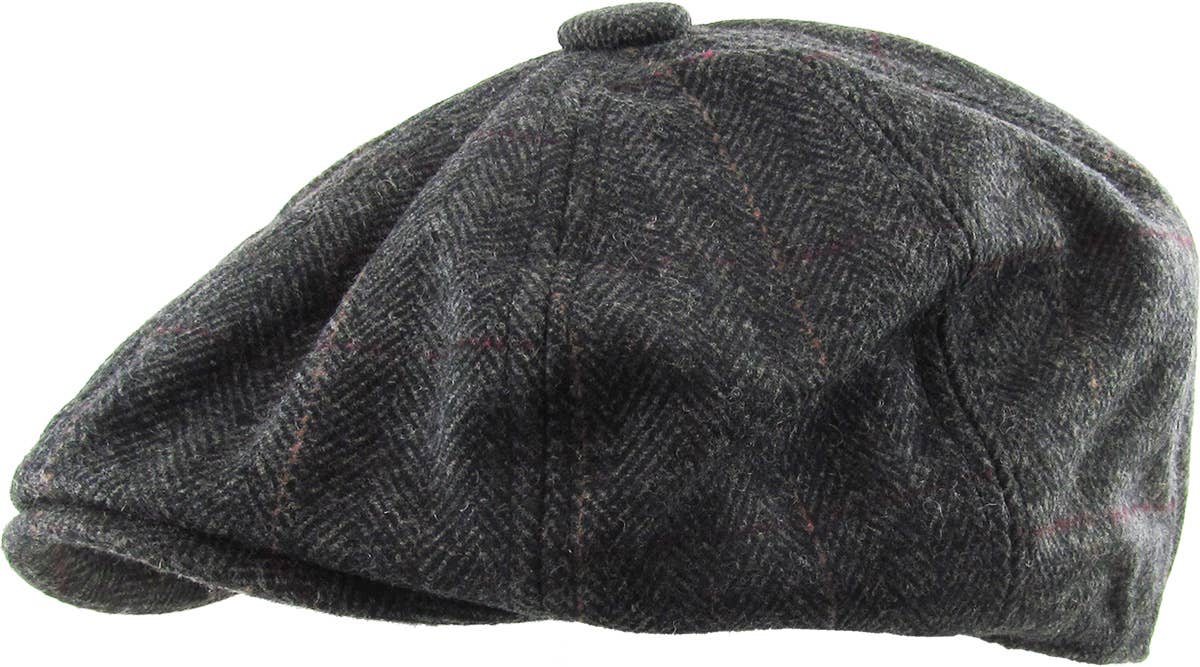 Herringbone Button Ascot hat