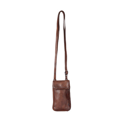 Green wood leather Phone Bag Elk - Brown GW6839BRN