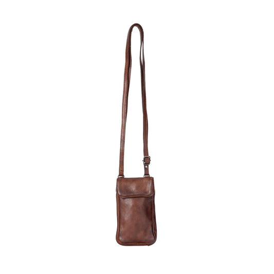 Green wood leather Phone Bag Elk - Brown GW6839BRN