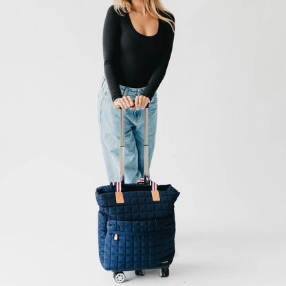 Pretty Simple Quilted Tote Roller Bag