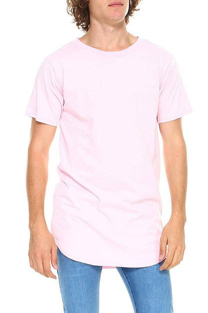 Hawks Bay - Men's Hem Curve Premium Cotton Crew Neck T-Shirt