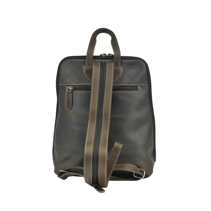 Green wood Leather Backpack Claire GW658816
