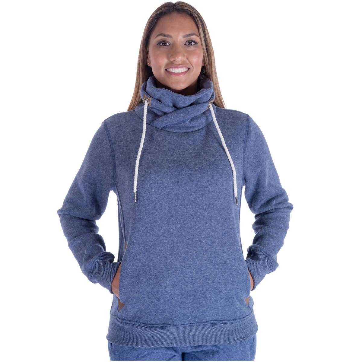 LeeHanTon Ladies Cowl Neck Pullover Sweatshirt
