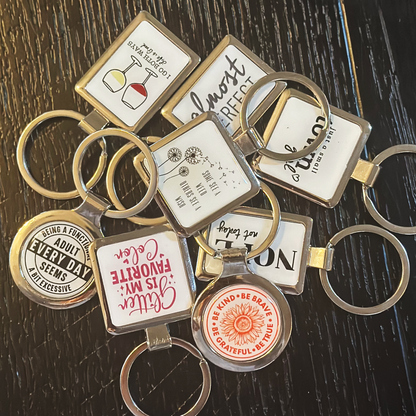 Funny Keychain - "IDK, IDC, IDGAF" Keychain