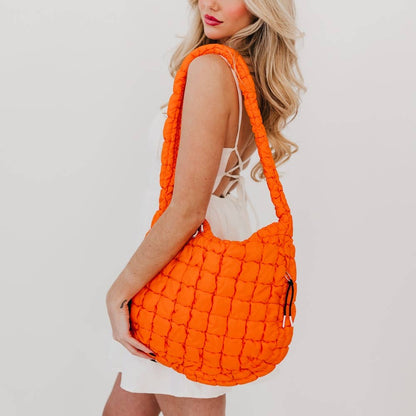 Pretty simple Carmen Quilted Hobo Tote Bag