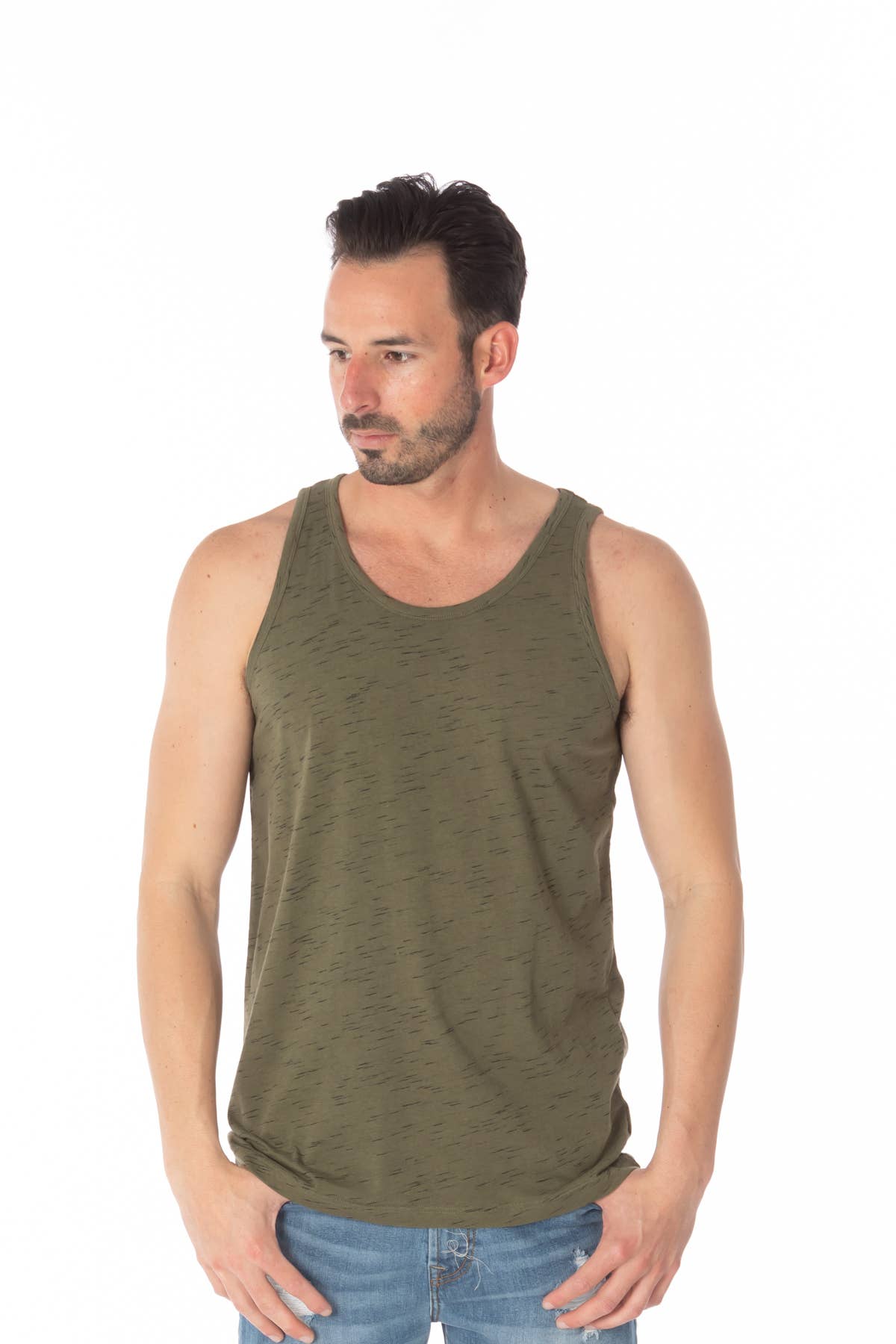 Hawks Bay Slub Solid Tank Tops