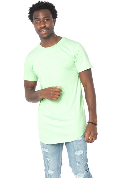 Hawks Bay - Men's Hem Curve Premium Cotton Crew Neck T-Shirt
