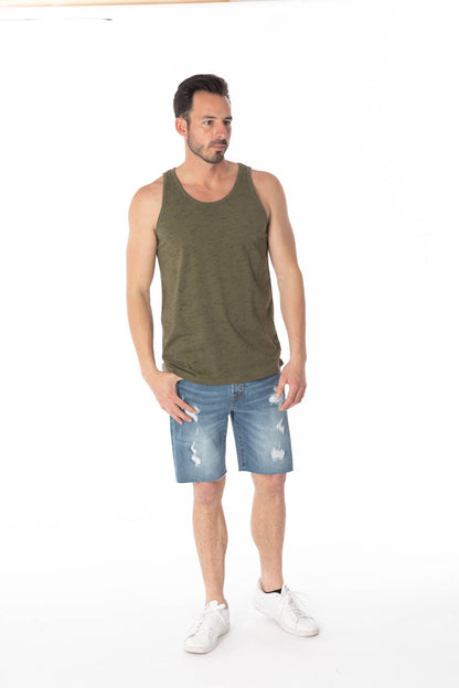 Hawks Bay Slub Solid Tank Tops