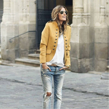 Short Soft Felt Style Coat