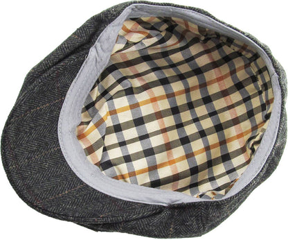 Herringbone Button Ascot hat