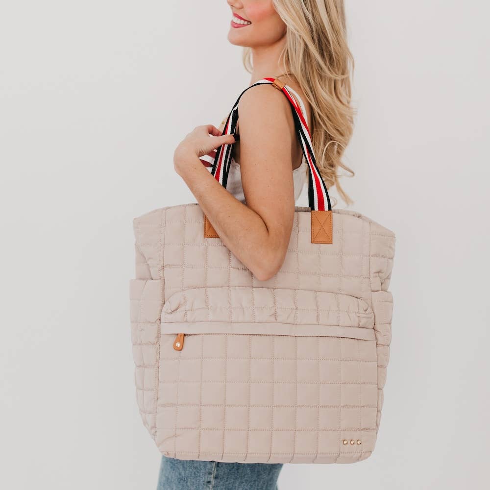 Pretty Simple Quilted Tote Roller Bag