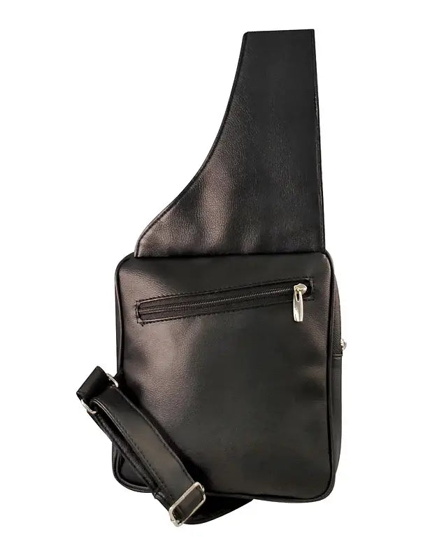 Roma leather Sling purse with water bottle and phone holder