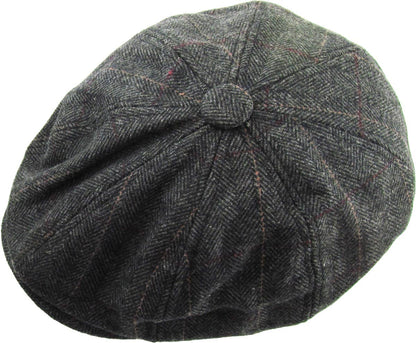 Herringbone Button Ascot hat
