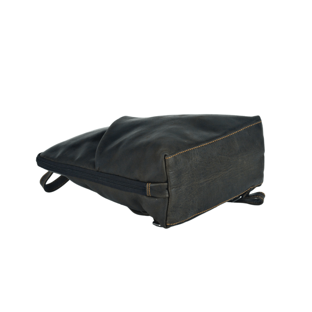 Green wood Leather Backpack Claire GW658816