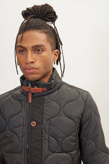Ron Tomson Light Padded Zipper-Up Coat