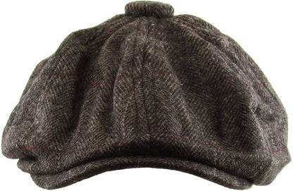 Herringbone Button Ascot hat