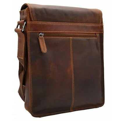 Green wood Leather Shoulder Bag Torquay - GW836
