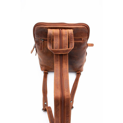 Green wood Leather Backpack Claire GW658816