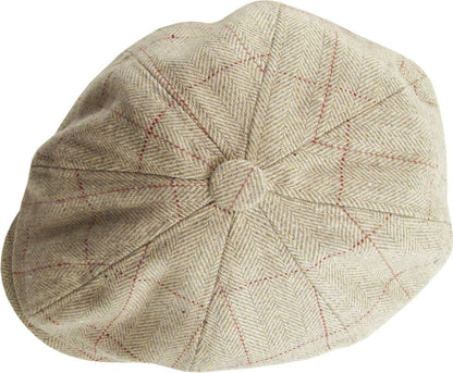 Herringbone Button Ascot hat